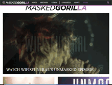 Tablet Screenshot of maskedgorilla.com